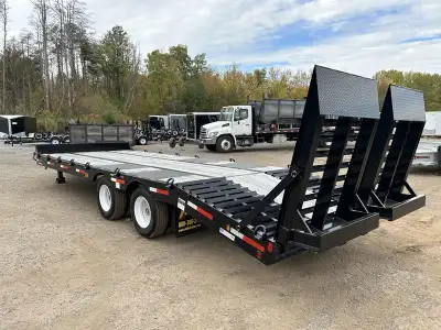 Miska Heavy Equipment Air Brake Float Trailers Built right here at our factory in Hamilton, Ontario...