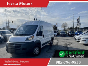 2014 RAM ProMaster 2500 HIGH ROOF, DIESEL, 136 WB, BLUETOOTH, 1 YEAR POWERTRAIN WARRANTY - UNLIMITED KMS INCLUDED!