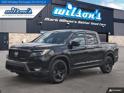 Look at this certified 2023 Honda Ridgeline Black Edition | Leather | Sunroof | Nav | Cooled + Heate...