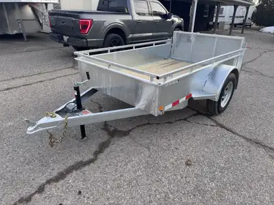 2025 Canada Trailer 5 x 8 Open Utility Single 3k Axle Galvanized Rims Bi-Fold Rear Gate Treated Wood...