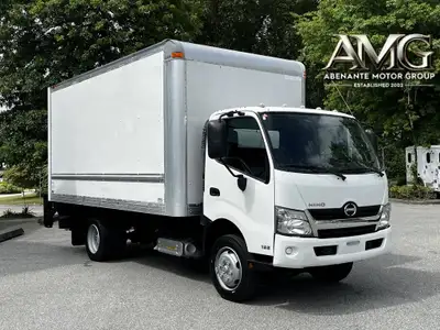 2018 Hino 195 16 Foot Cube Van Exhaust Brake Power Tailgate Bluetooth Box Dimensions: 16' L x 7'10in...