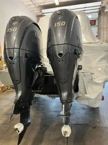 2024 Yamaha Outboards F150XCB and LF150XCB $16900 each and the binnacle control and wiring harness i...