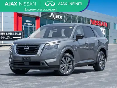 2023 Nissan Pathfinder S CLEAN CARFAX | ONE OWNER | 4WD - ALL DEALER MAINTAINED Gun Metallic 3.5L V6...