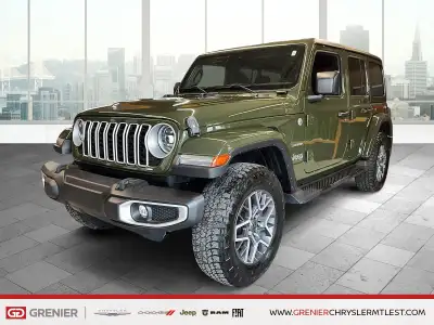 2024 JEEP WRANGLER 4-PORTES SAHARA* 4X4* TOIT RIGIDE 3 SECTIONS* ROUES DE 18 POUCES* MARCHEPIEDS* DE...