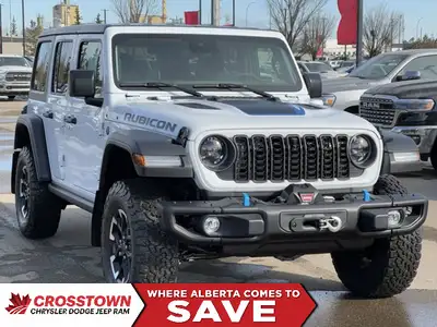 This 2024 JEEP WRANGLER 4-DOOR RUBICON 4XE has the following options Sustainable Premium Cloth Seats...