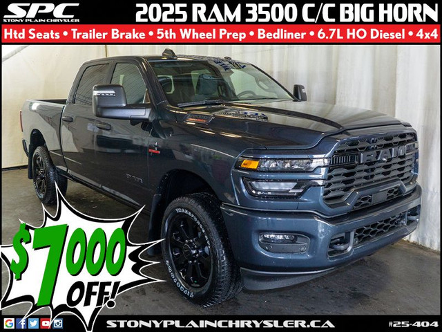2025 RAM 3500 Big Horn 4x4 Crew Cab 6'4 in Cars & Trucks in St. Albert