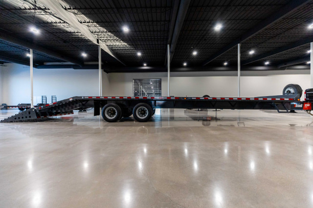 16-Ton, 28' Deckover Flatbed Trailer Brandt UPR1628 in Cargo & Utility Trailers in Edmonton - Image 3