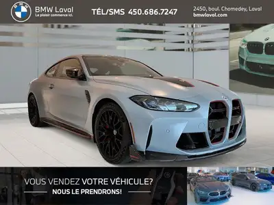 2023 BMW M4 CSL | Modèle Rare | 83 km | Aucune Taxe de Luxe | - Sièges baquets M en carbone - Gris B...