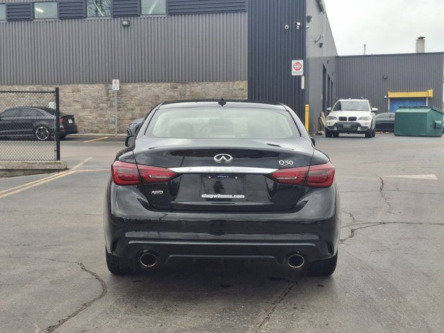 2018 INFINITI Q50 3.0t LUXE AWD | Leather | Sunroof | Navi in Cars & Trucks in Guelph - Image 4