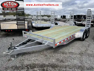 WOLVERINE ALL ALUMINUM 7X18 WOLVERINE CAR HAULER W/ 5,200LB AXLES WE OFFER FINANCING FROM $0 DOWN -O...