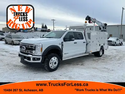 2024 Ford F-550 Crew Cab XLT 4x4 Service Truck, !!!Unused New Rig Up!!!, 6.7L Diesel, Auto, Alum. Wh...