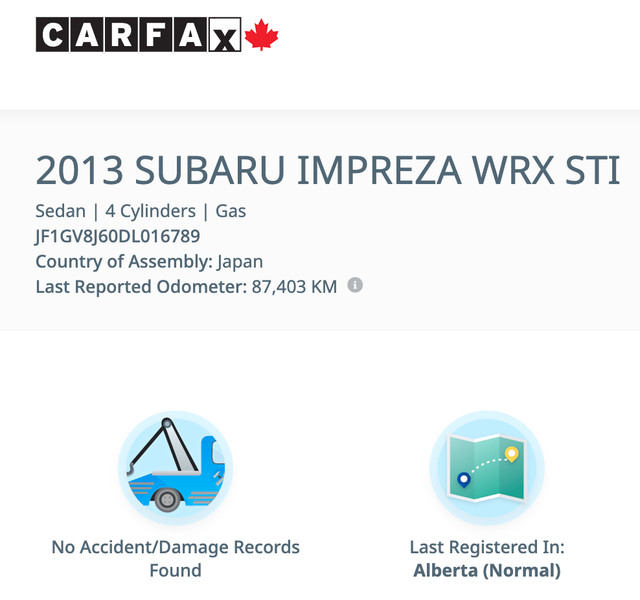 2013 Subaru WRX STI w/Tech Pkg--ONE OWNER/ACCIDENT FREE!CERTIFIE in Cars & Trucks in Edmonton - Image 2