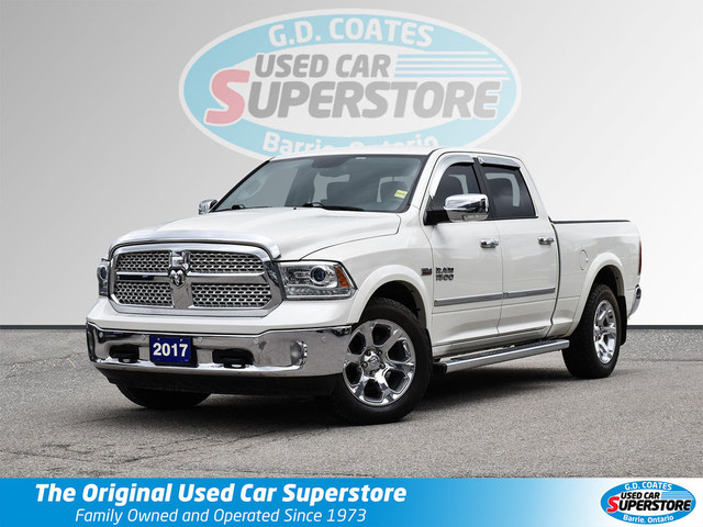 2017 Ram 1500 Laramie Crew Cab 4x4 ~Nav ~Camera ~Leather ~20's in Cars & Trucks in Barrie