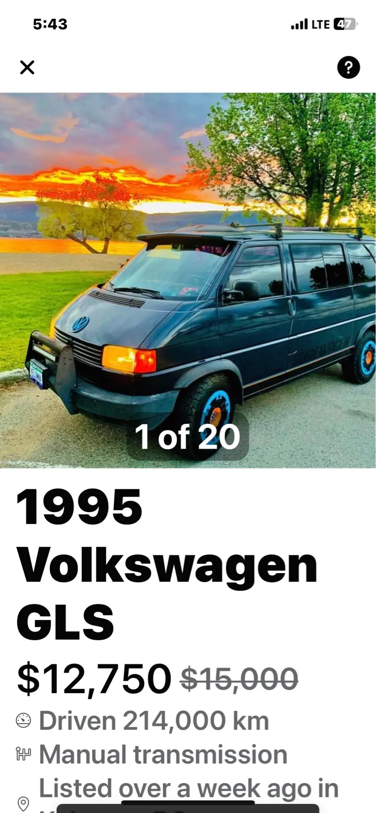 1995 Volkswagen EuroVan GLS