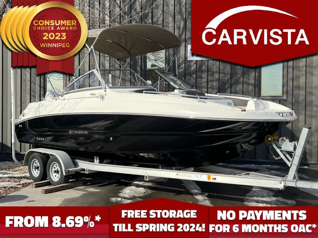 2019 STINGRAY 201DS Bow Rider Boat 140HP With Trailer in Powerboats & Motorboats in Winnipeg - Image 2