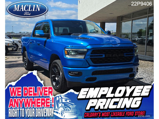 2022 Ram 1500 SPORT | HTD SEATS | BRAKE CONTROL | 3.92 REAR AXLE in Cars & Trucks in Calgary