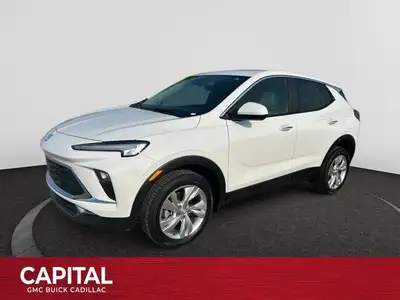 This 2025 Buick Encore GX in Summit White is equipped with AWD and Turbocharged 1.3/ engine. Check o...