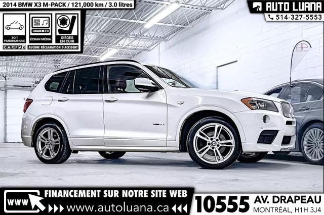 2014 BMW X3 xDrive35i M PACK TOIT PANO/CAMERA/INTERIEUR ROUGE in Cars & Trucks in City of Montréal