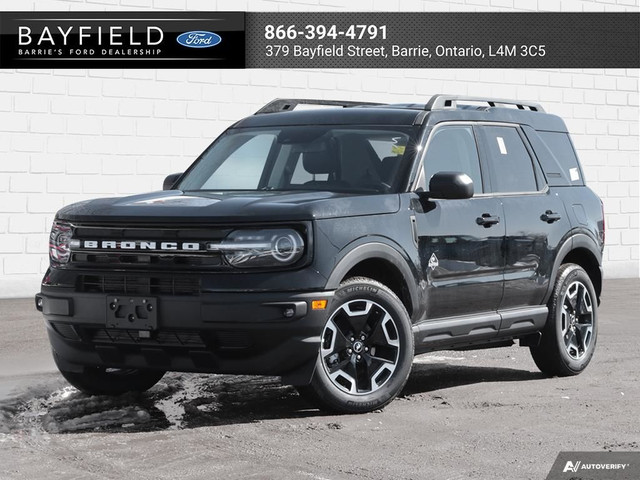 2024 Ford BRONCO SPORT OUTER BANKS Tow Pkg|B&O Sound|Tech Pkg in Cars & Trucks in Barrie