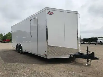 IRON SERIES 8.5' X 24' CARGO/ AUTO HAULER TRAILER WITH 10,000LB GVWR, RAMP DOOR AND SPOILER! The Iro...