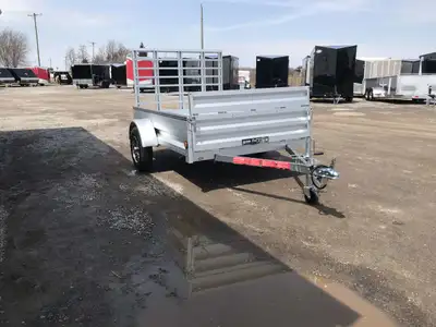 Action Series Canadian-Made 5' x 7' Solid Side Utility Trailer with Ramp Gate Durability meets versa...