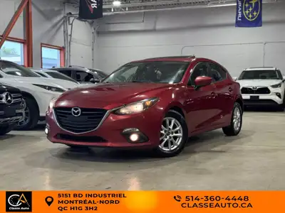 2014 Mazda MAZDA3 i Touring/AUTO/AC/GPS/CAMERA/BLUETOOTH/TOIT/CRUISE/SIEGES CHAUFFANTS/MAGS ! 5151 B...