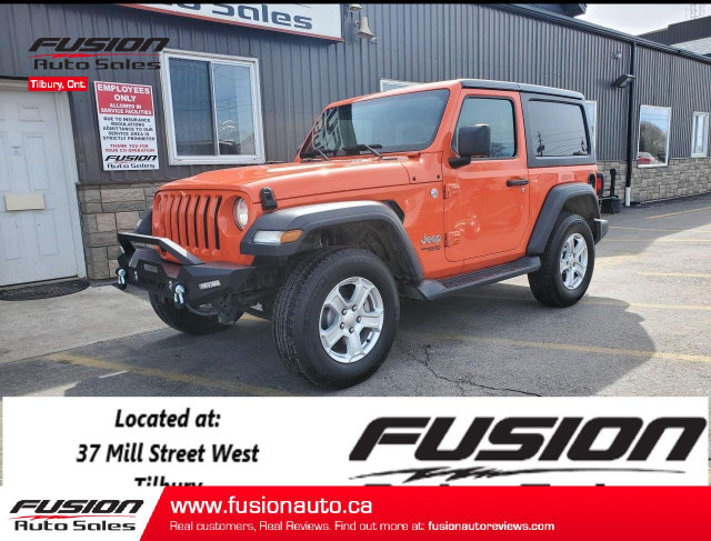  2019 Jeep Wrangler Sport S 4x4-V6-NO HST TO A MAX OF $2000 LTD  in Cars & Trucks in Leamington