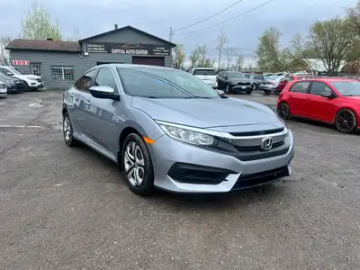 The 2018 Honda Civic LX is a sleek, fuel-efficient, and reliable compact sedanideal for those lookin...