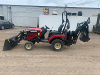 2022 YANMAR SA221 TRACTOR WITH LOADER AND BACKHOE (TLB)