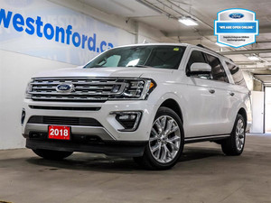 2018 Ford Expedition Limited Max +7 PASS+LTHR+MOONROOF+BLIS