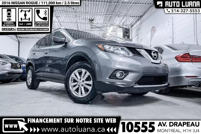 2016 NISSAN Rogue SV AWD/CAMERA/MAGS/BLUETOOTH/KEYLESS/111,000km in Cars & Trucks in City of Montréal - Image 3