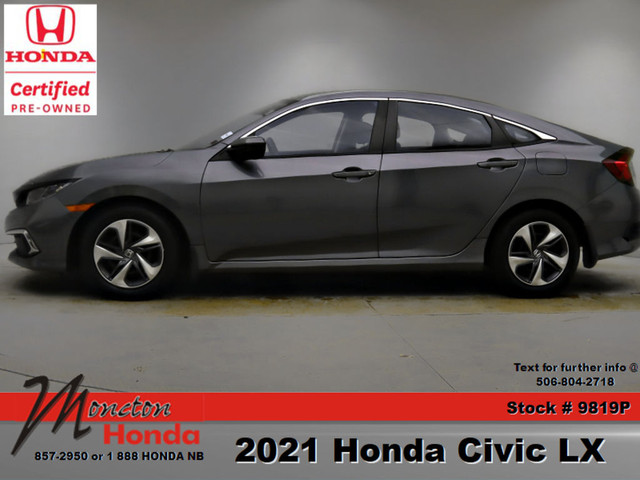  2021 Honda Civic LX in Cars & Trucks in Moncton - Image 2