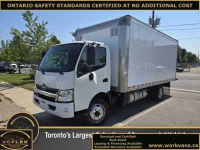 2018 Hino 195 - 18Ft Box x 96 Wide x 86 High. ONLY 175,000km. FULL SERVICE LONG TERM LEASE/RENTAL RE...