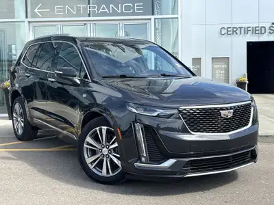 The 2020 Cadillac XT6 Premium Luxury features a Manhattan Noir Metallic exterior with a Jet Black in...