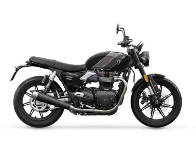 2025 Triumph Speed Twin 900 Phantom Black/Aurum Gold The Speed Twin 900 combines classic style with...