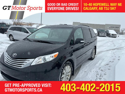 2014 Toyota Sienna XLE | LEATHER | SUNROOF | NAVIGATION | $0 DOW