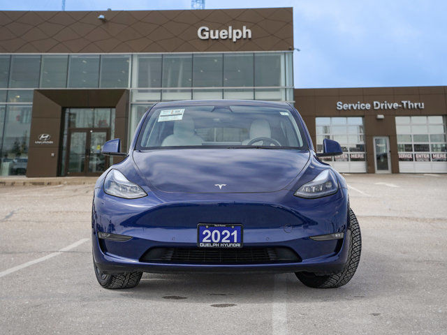 2021 Tesla Model Y Long Range AWD | White Leather | Fast in Cars & Trucks in Guelph - Image 2
