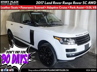  2017 Land Rover Range Rover SC - Leather, Pano Sunroof, V6