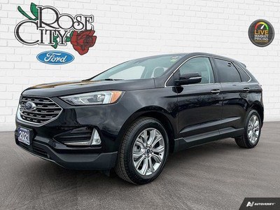 2021 Ford Edge Titanium AWD | Pano Roof | Heated Leather | Nav