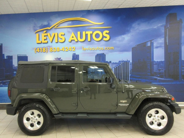 JEEP WRANGLER 2015 UNLIMITED SAHARA AUTOMATIQUE JAMAIS ACCIDENTE in Cars & Trucks in Lévis