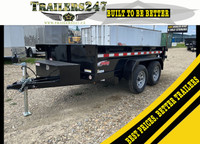 New 5x10' Dump Trailer, 7000# GVWR, Tarp Kit +more