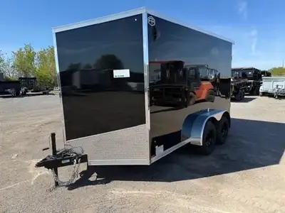 2025 Forest River 7X12 Tandem axle 7000lb GVWR with 4800lbs cargo capacity. This Pro Series Commerci...