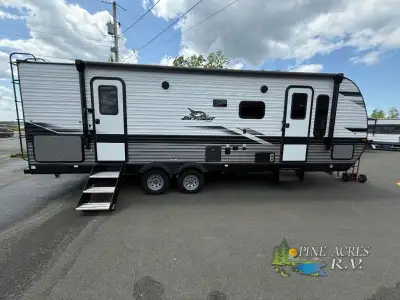 Jayco Jay Flight travel trailer 263RBS highlights: Rear Bath Dual Entry Private Bedroom Theater Seat...
