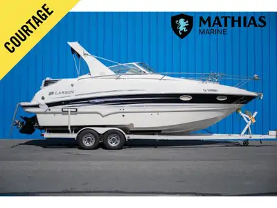 Bateau Cruiser LARSON 274 Cabrio 2009 Concessionnaire de bateaux et pontons neufs et d'occasion Math...
