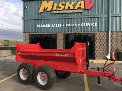 Canadian Made Offroad & Farm Dump Trailers at Miska Trailers From nimble 3 Ton Dumps perfect for Com...