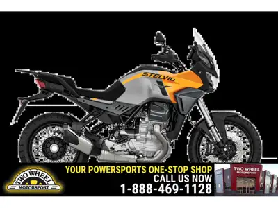 Stelvio, the Moto Guzzi modern adventurer tourer, is designed to accompany you on a journey that kno...