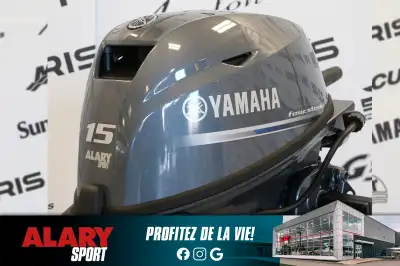 Ce moteur hors-bord YAMAHA F15SEHA 2025 est disponible DÈS MAINTENANT! Contactez-nous au 450-420-270...