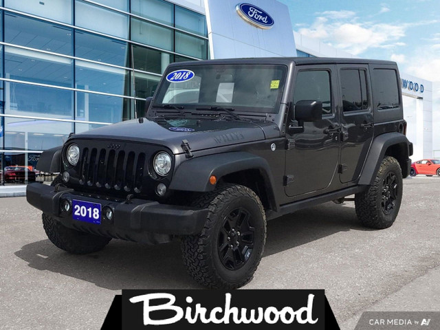 2018 Jeep Wrangler Willys Wheeler Local Vehicle | Hard Top | Pow in Cars & Trucks in Winnipeg