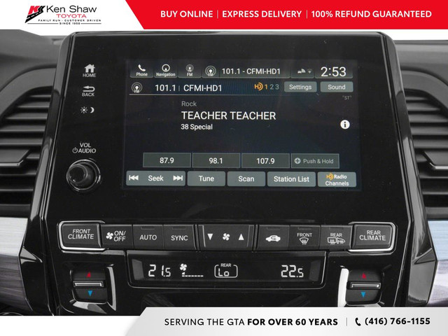 2022 Honda Odyssey Touring NAVIGATION / LEATHER / SUNROOF / R... in Cars & Trucks in City of Toronto - Image 2