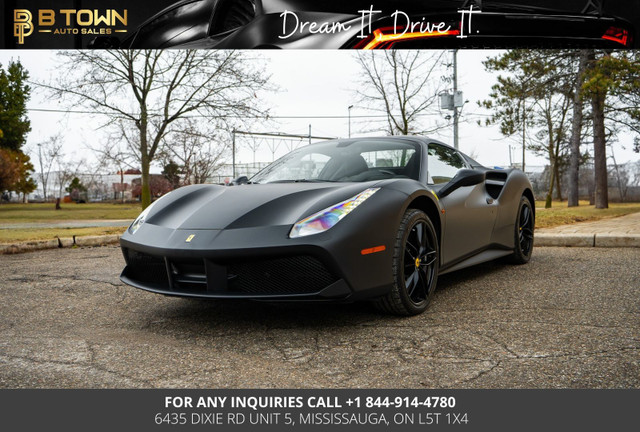 2017 Ferrari 488 Spider Special option MATTE BLACK PAINT in Cars & Trucks in Mississauga / Peel Region